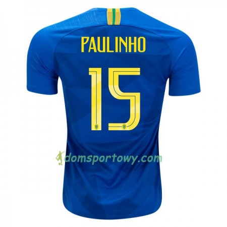 Koszulka Brazylia Paulinho 15 Wyjazdowe Koszulki Piłkarskie Mistrzostwa Świata 2018